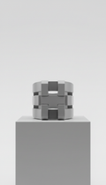 Chunky Architectural Silver Ring