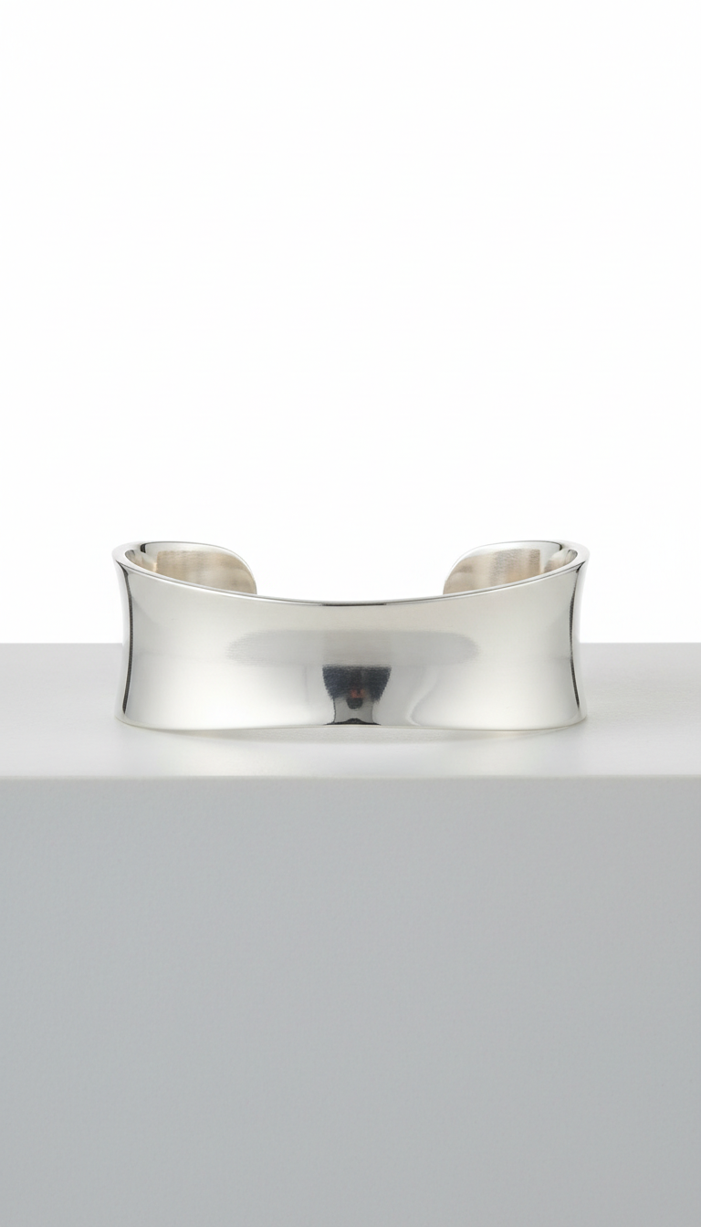 Sterling Silver Sculptural Cuff